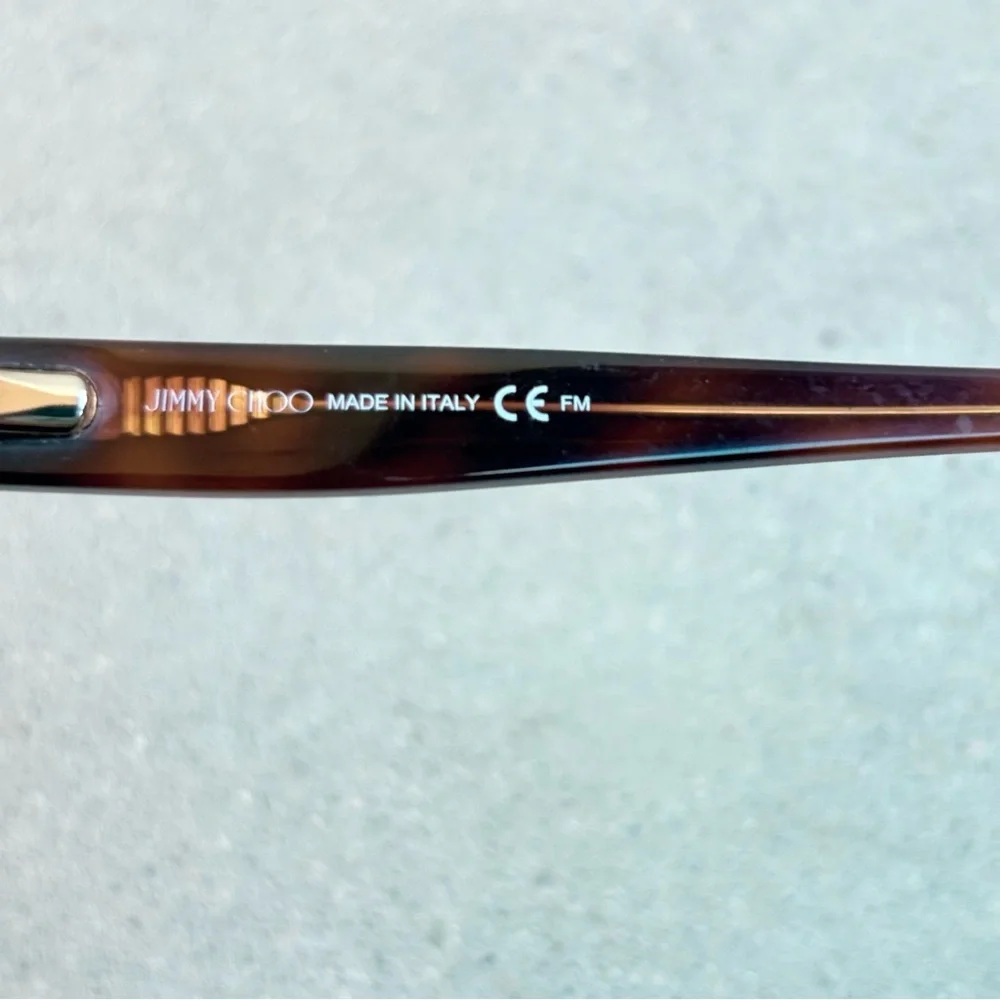 Jimmy Choo Tortoiseshell Women Cat Eye Eyeglass Frames JC145 PUU 140 Frames Only